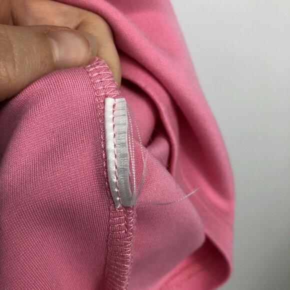 By The Way (revolve) bright pink off shoulder plunge V-neck mini  bodycon dress - Picture 9 of 16